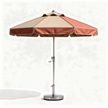 Outdoor patio umbrella with aluminum pole and UV-resistant fabric 250 x 250 x 250cm